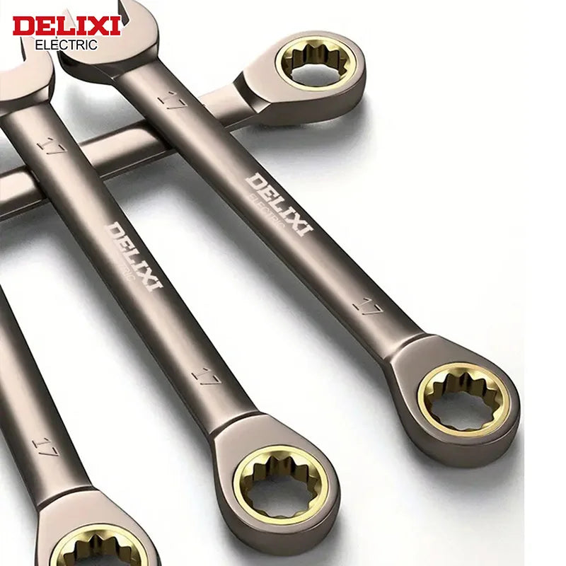 DELIXI Dual-Use Ratchet Wrench – Precision Power, Both Ways!