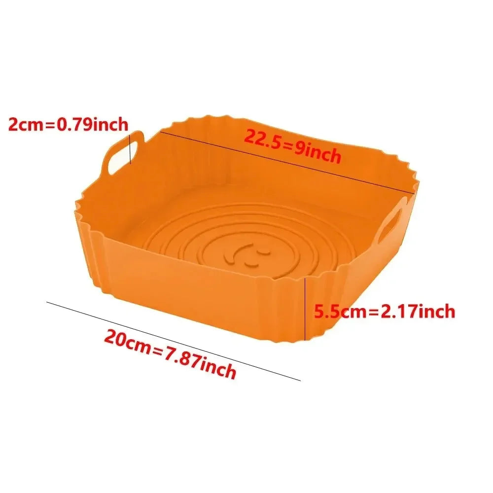 Reusable Silicone Air Fryer Pan Liner - Clickilix