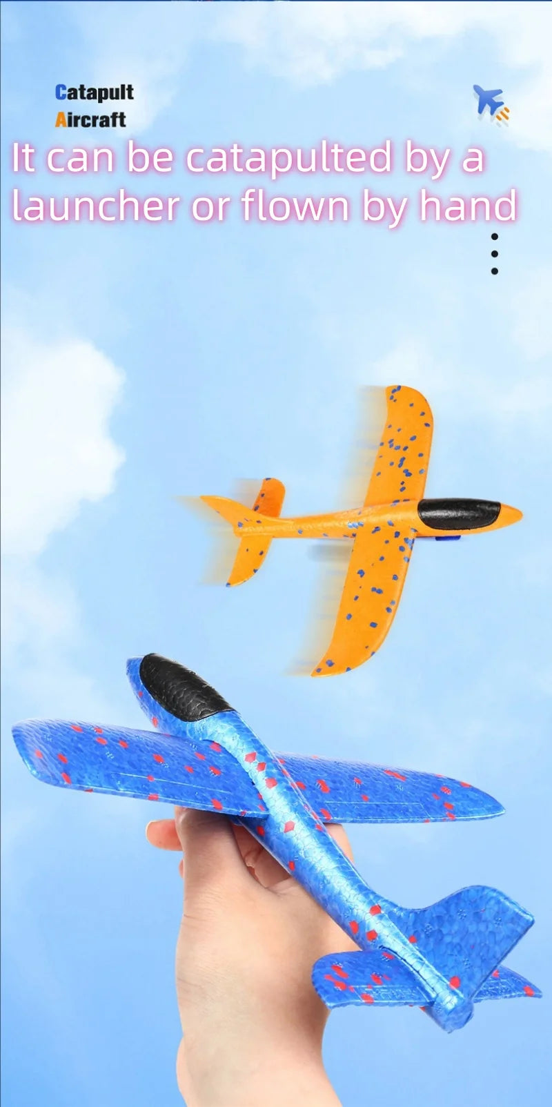 Glowing Foam Glider Launcher – Shoot, Soar & Shine Outdoors!