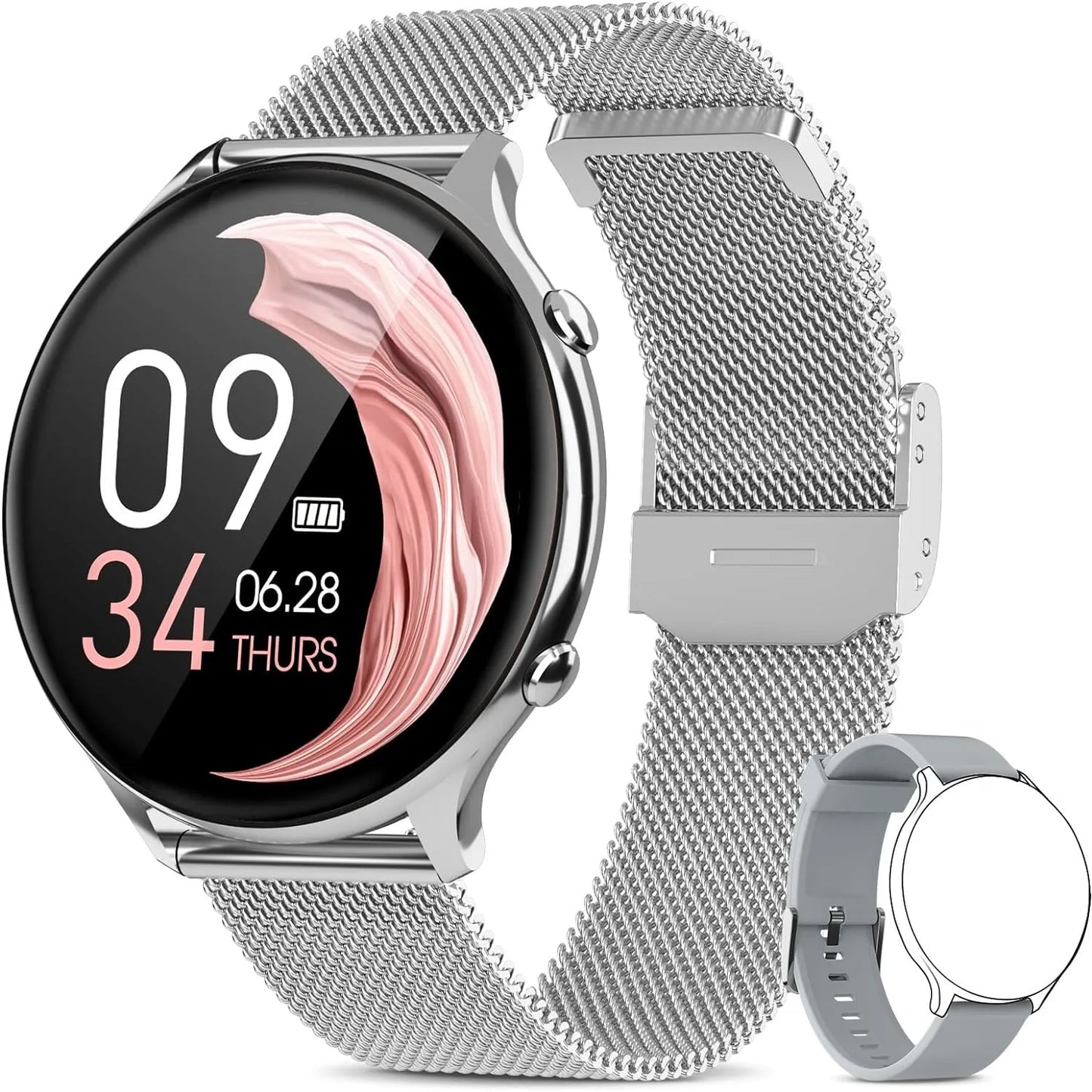 Smart Watch for Women with Phone & Health Tracking