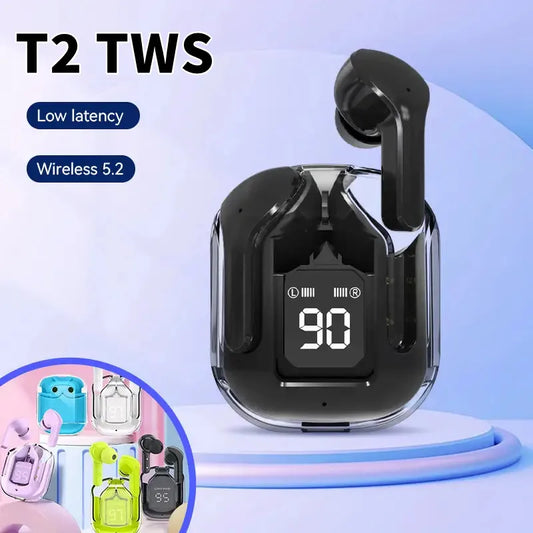 Wireless Bluetooth Earphone Digital Display Stereo Sound Earphones