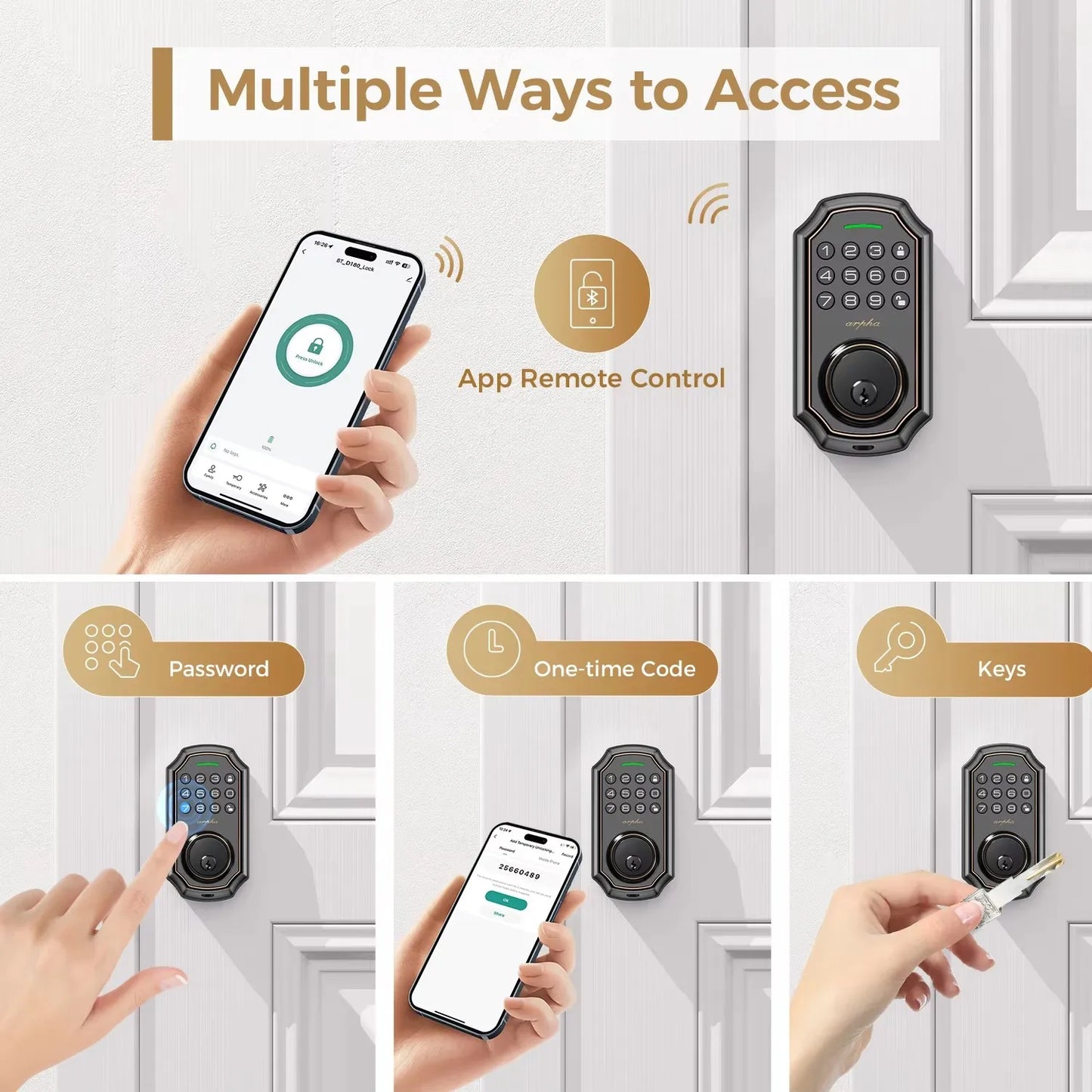 Arpha D180W WiFi Smart Door Lock Keypad