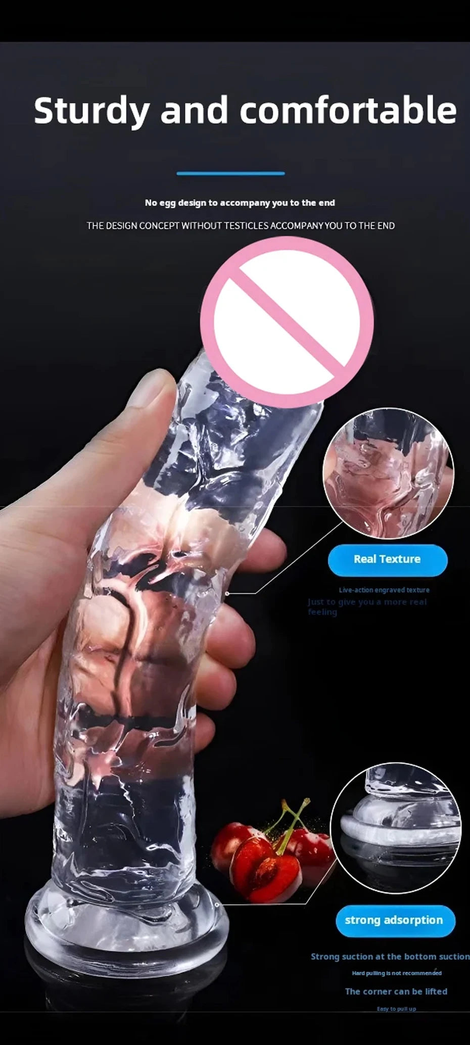 Realistic Suction Cup Dildo for Women