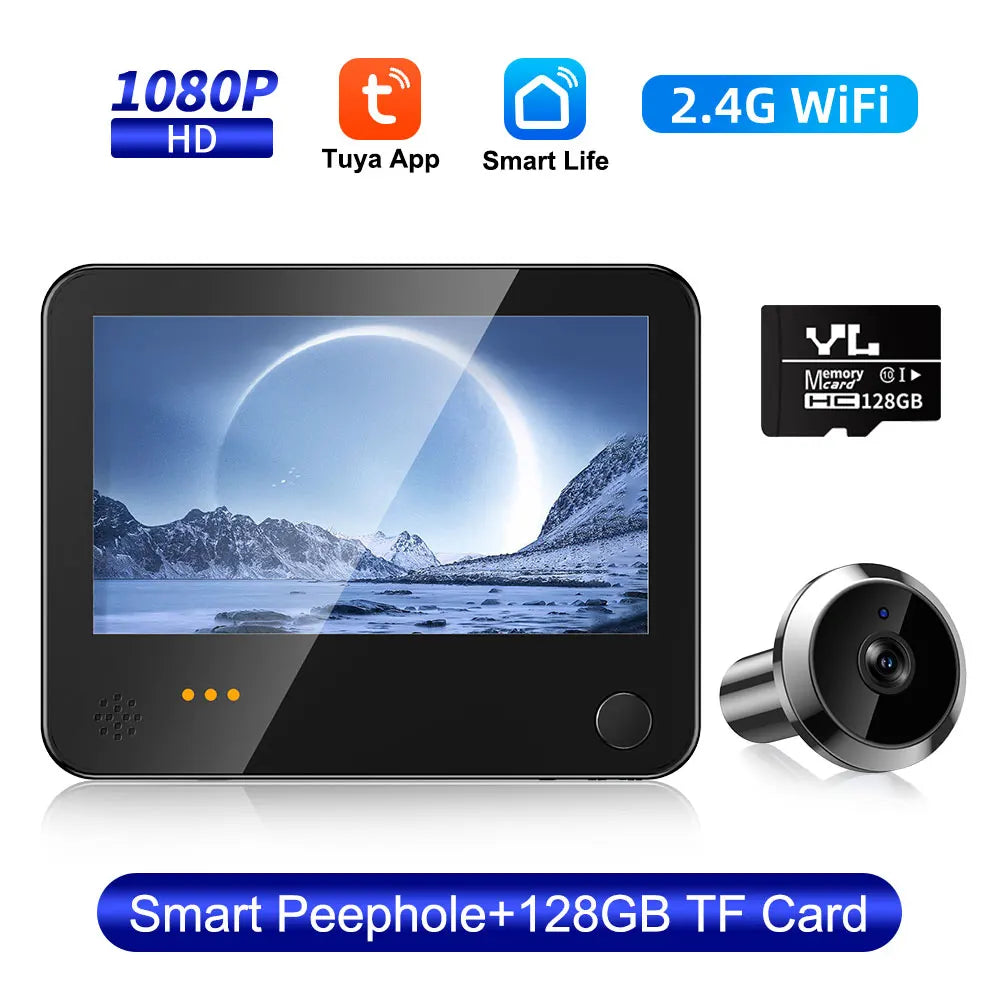 Awapow 4.3" Tuya Smart WiFi Peephole Doorbell