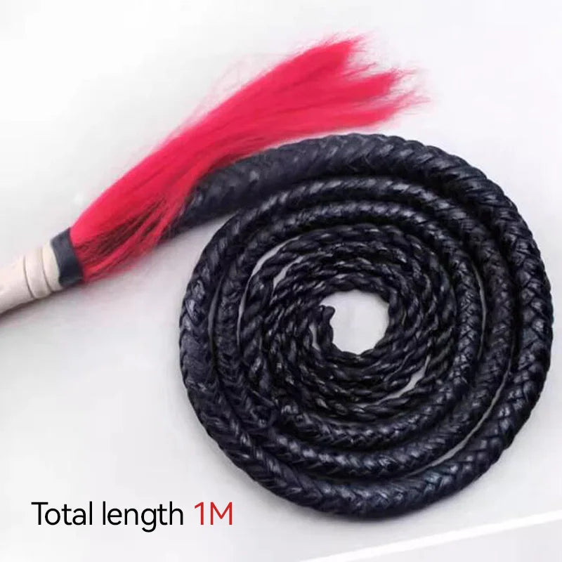 Cowhide Martial Arts Whip for Wushu & Fitness