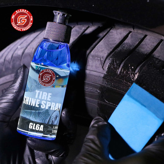 Get that deep black gloss with Wet Look Tire Shine!
