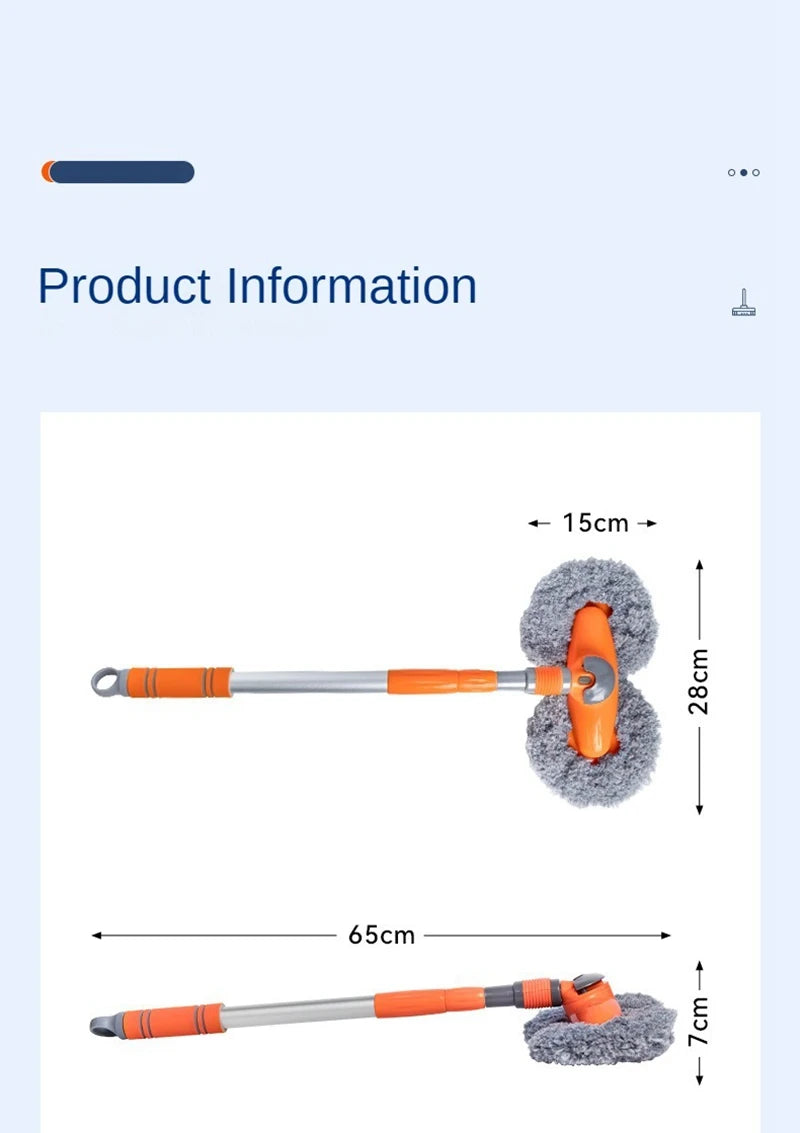 Telescopic Double-Head Car Wash Mop