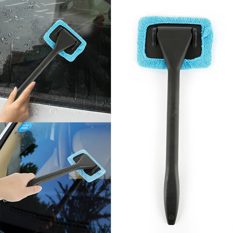 Car Window Cleaner Brush Kit with Microfiber