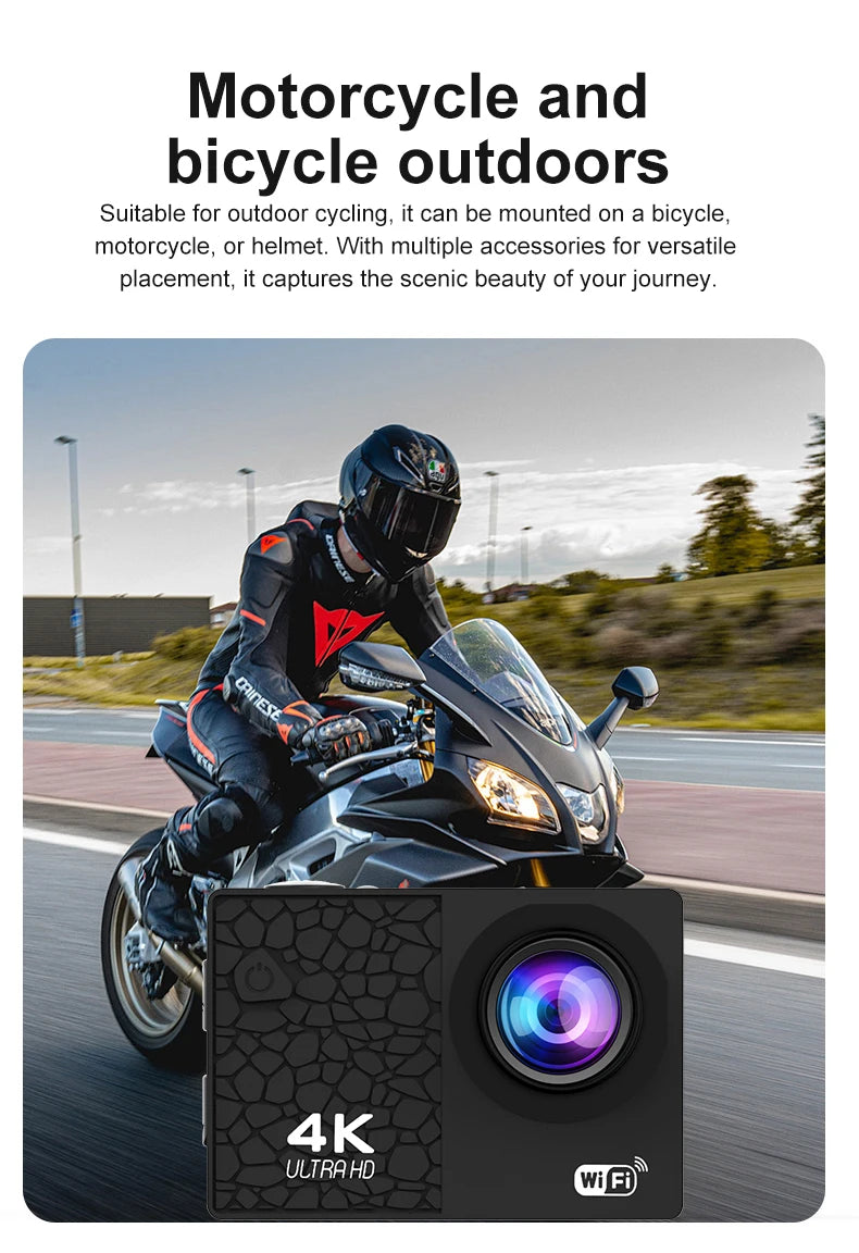 Dive into adventure with this IP68 sport action camera!