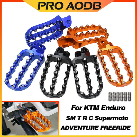 CNC Foot Pegs for KTM Adventure Supermoto SMC