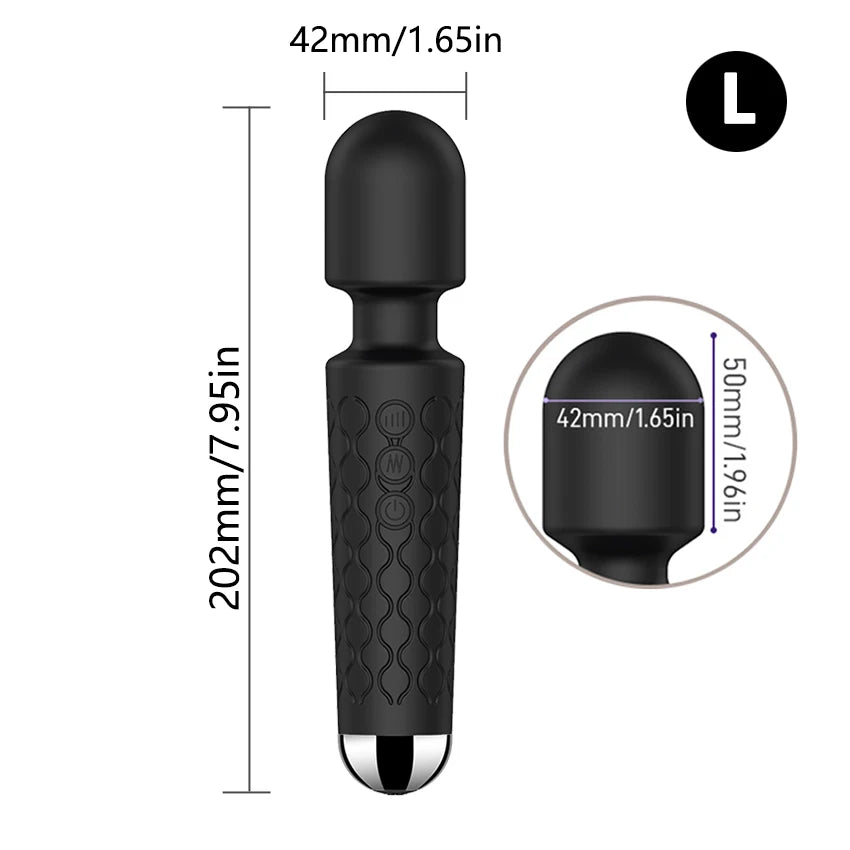20 Modes AV Stick Clit Vibrator for Women