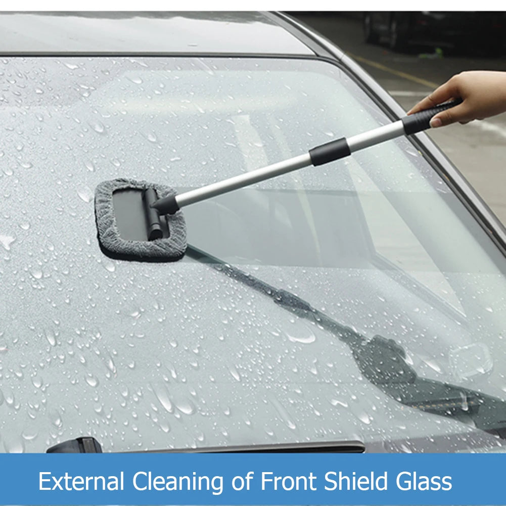 180° Telescopic Car Wash Brush – Long Handle Window Cleaner
