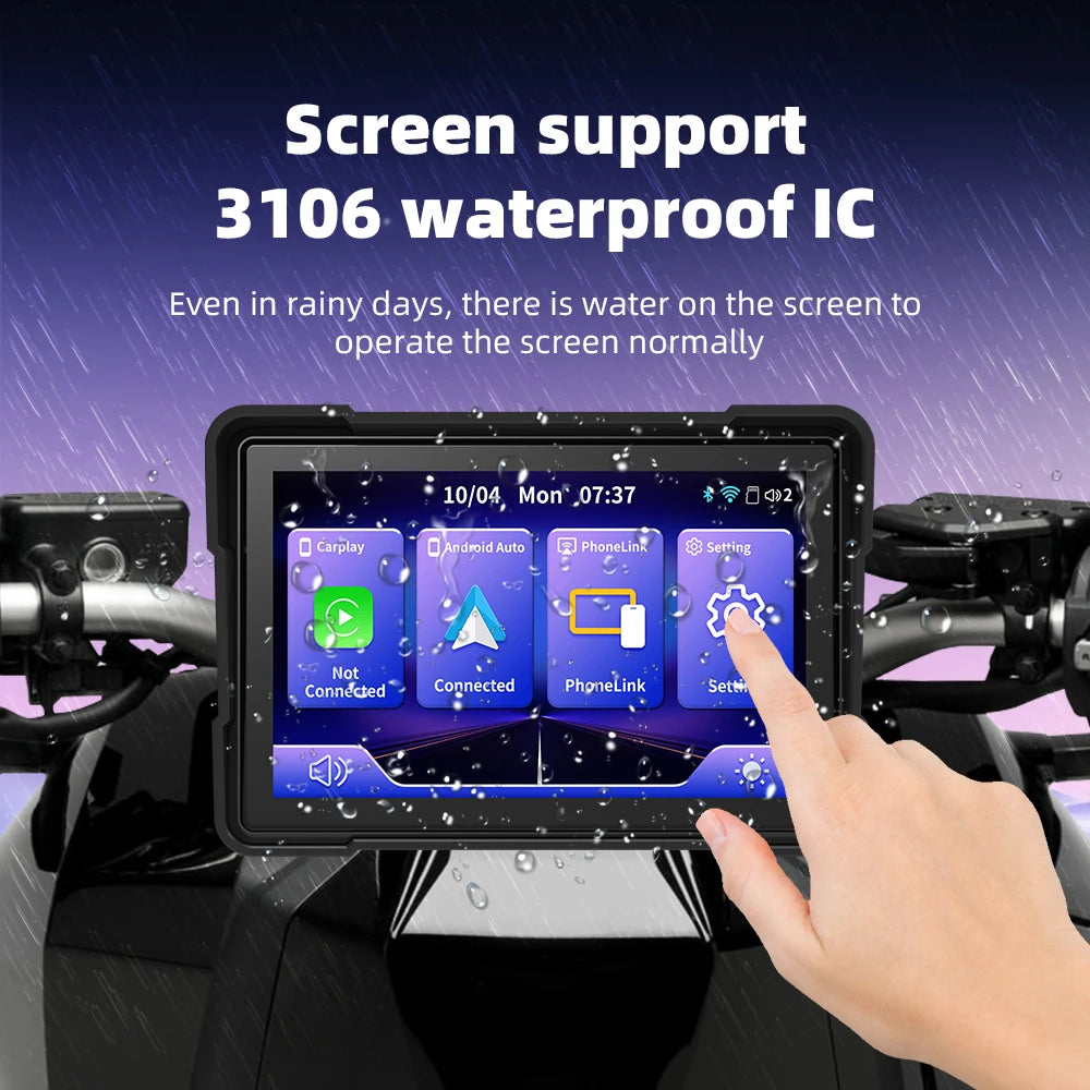 EKIY 5″ Wireless CarPlay & Android Auto GPS Display
