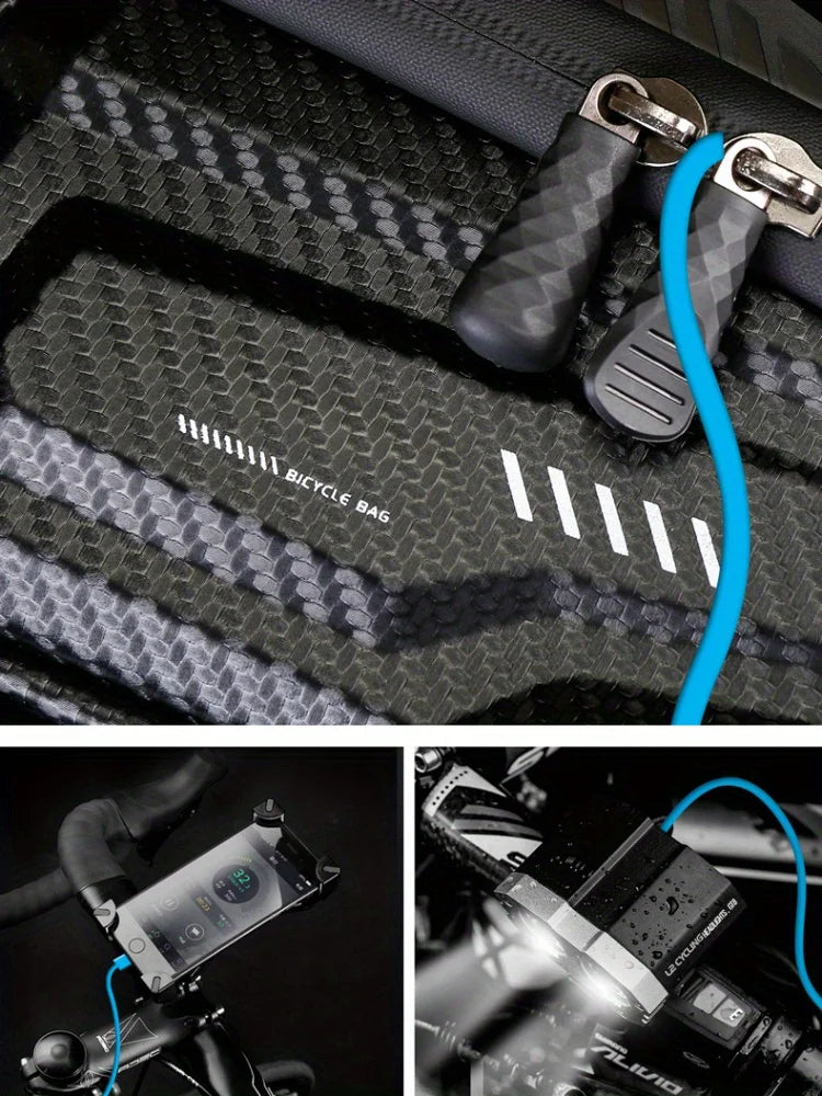 Waterproof Bicycle Top Tube Frame Bag – Hard Shell