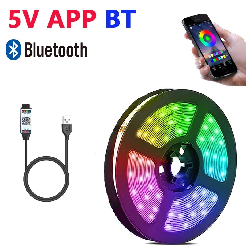 5050 RGB LED Light Strip – Mood Lighting with Bluetooth Magic!