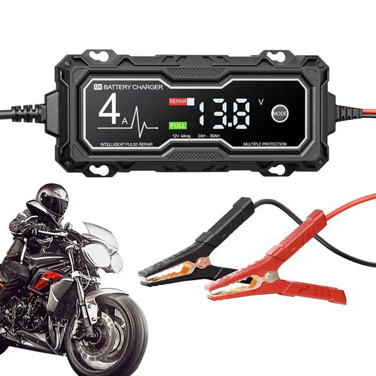 Smart Car Battery Charger & Maintainer with LED Display