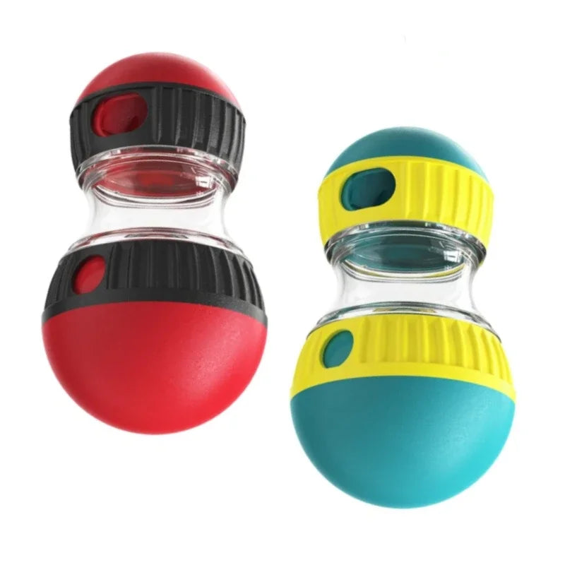 Interactive Dog Toy – Rolling Ball with Leaky Food Track for Mental Stimulation!