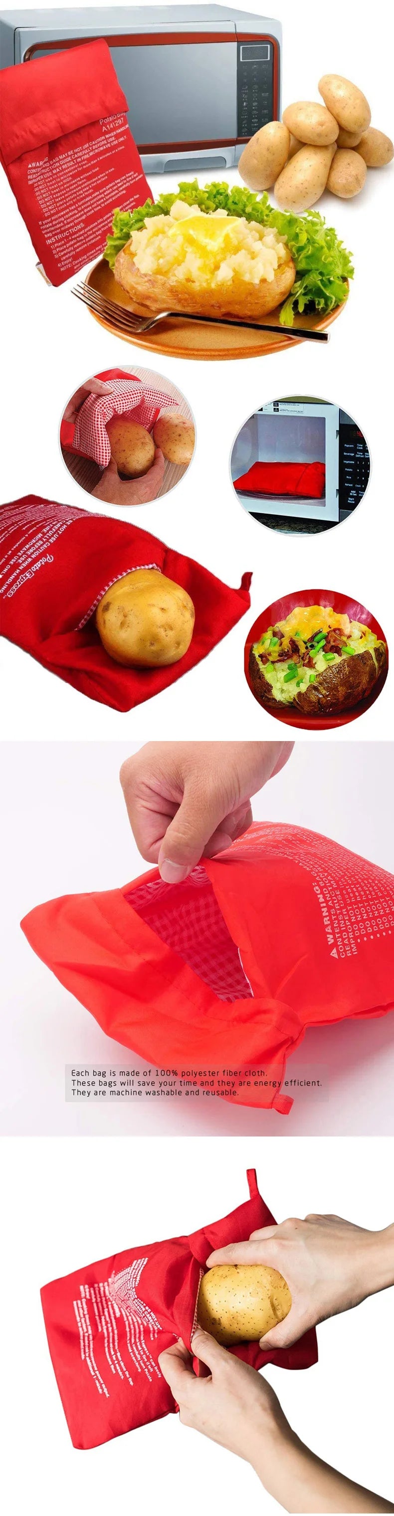 Microwave Potato Cooker Bag – Perfect Spuds in Minutes