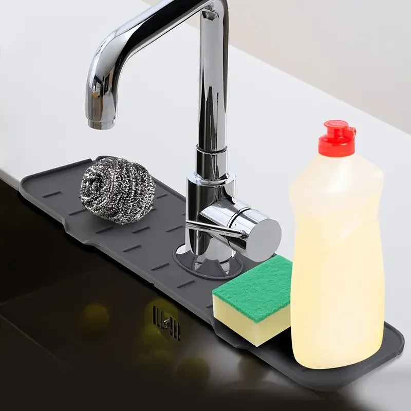Silicone Faucet Absorbent Mat Splash Guard Pad