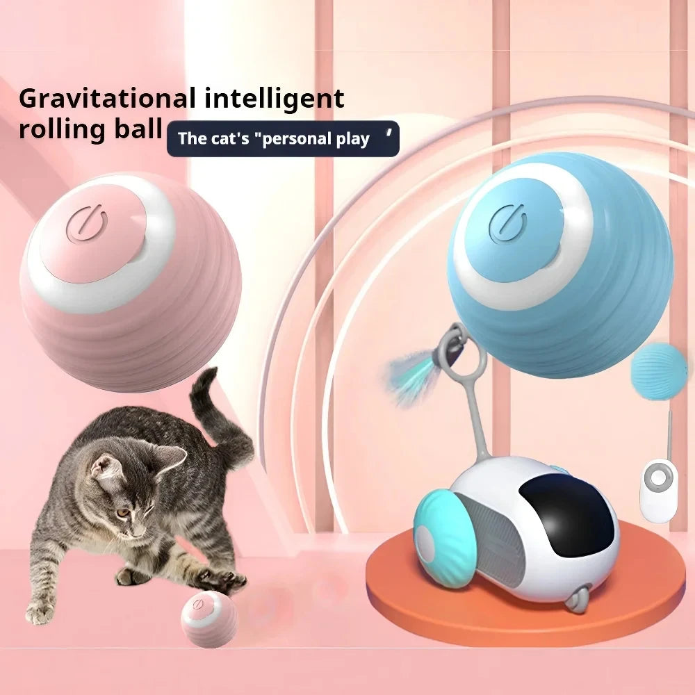 Smart Rolling Interactive Cat Toy Ball