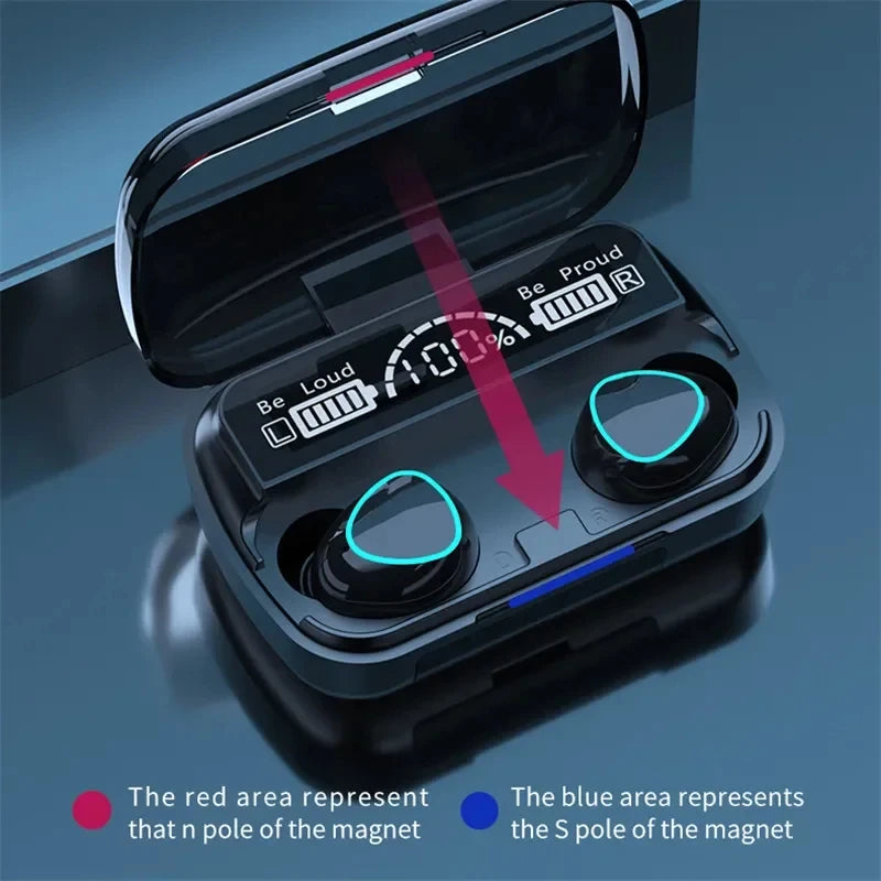 M10 TWS Bluetooth Earbuds with Charging Case - Clickilix