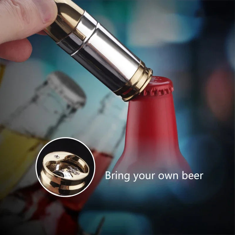 Mini Bullet Jet Flame Lighter – Windproof & Refillable