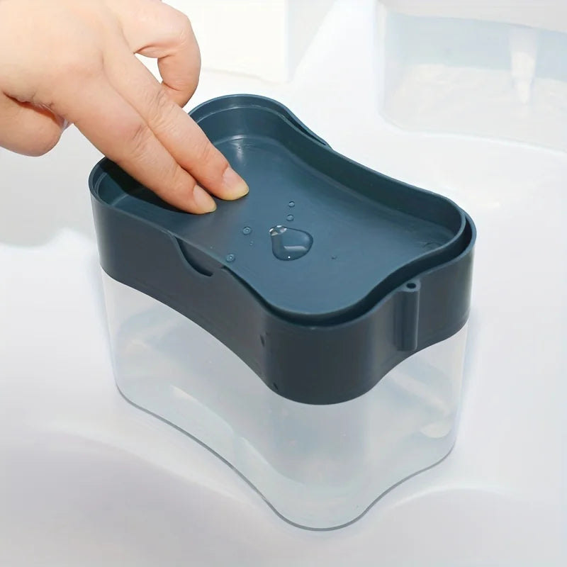 2-in-1 Kitchen Soap Dispenser with Sponge Holder