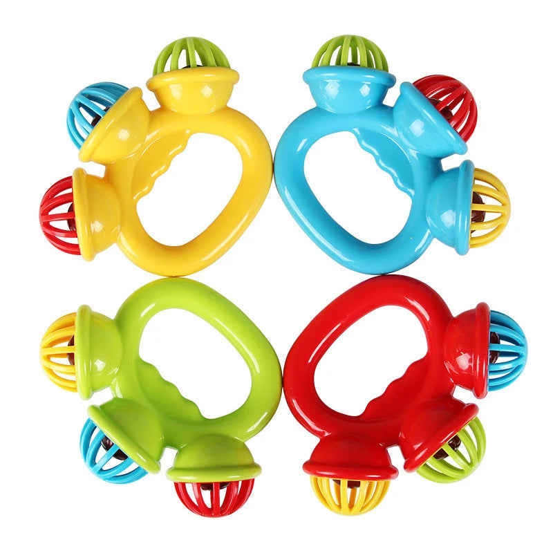1-4PCS Baby Hand Rattle Ball Sensory Toys