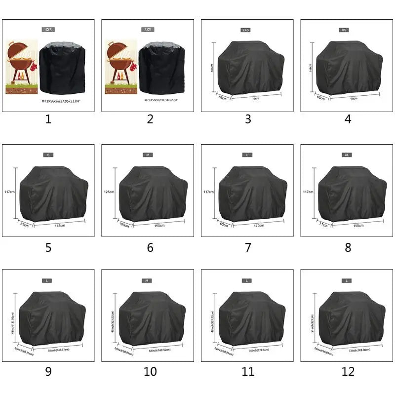 Heavy-Duty Large BBQ Grill Cover – Waterproof & Dustproof!