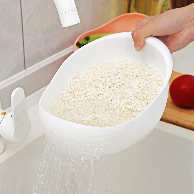 Multi-Purpose Rice & Veggie Drain Basket Sieve