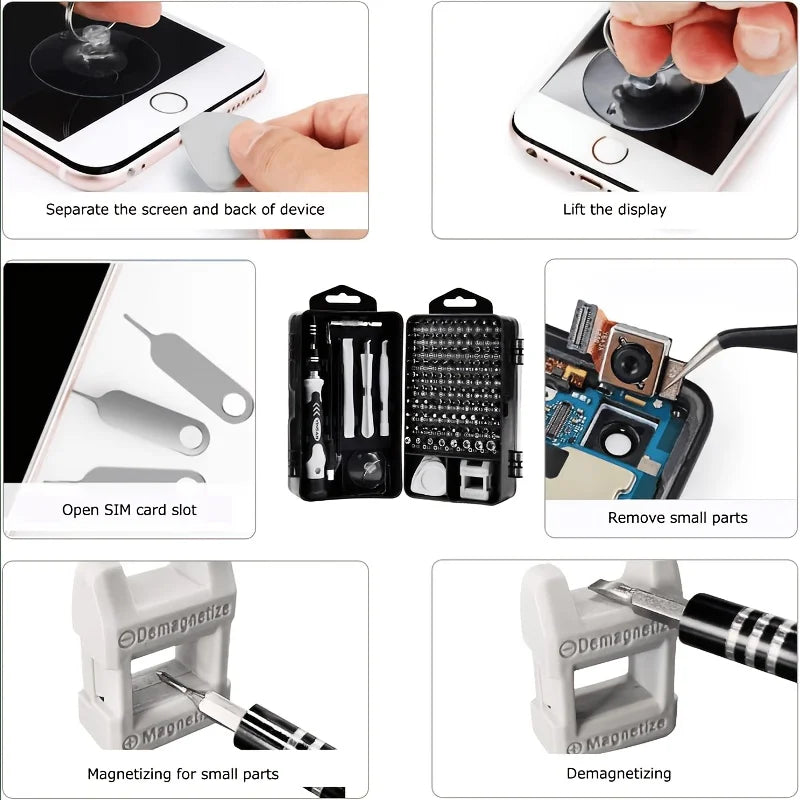 115-Piece Precision Screwdriver Set for Electronics Repair