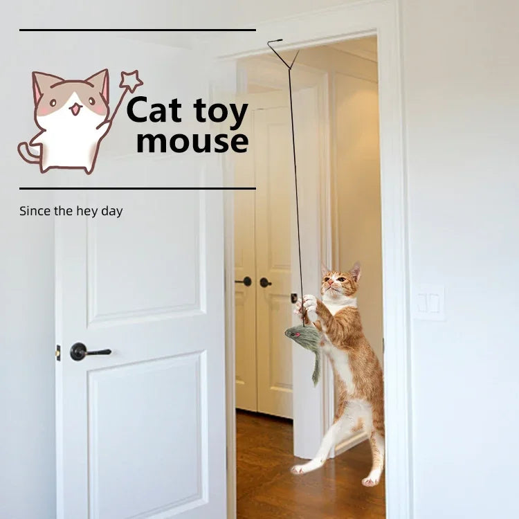 Interactive Hanging Mouse Toy – Endless Fun for Curious Cats!