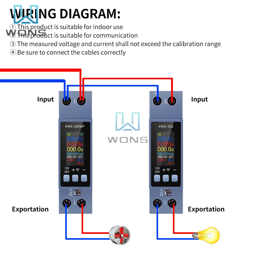 Tuya WiFi Smart Switch with Energy Meter