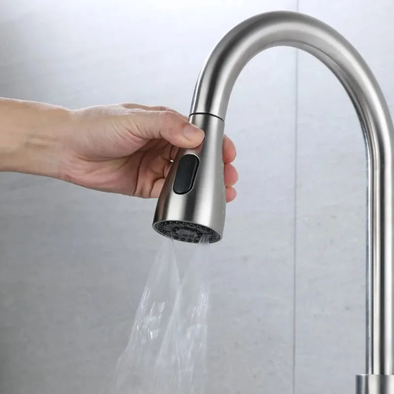 3-Mode Pull-Out Faucet Sprayer Head – Water-Saving Nozzle