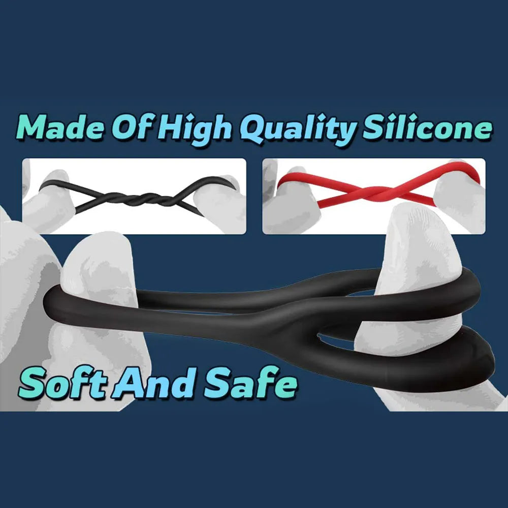 Ultra-Soft Silicone Cock Rings for Stronger Erections