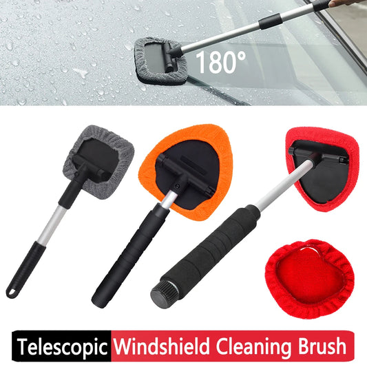 180° Telescopic Car Wash Brush – Long Handle Window Cleaner