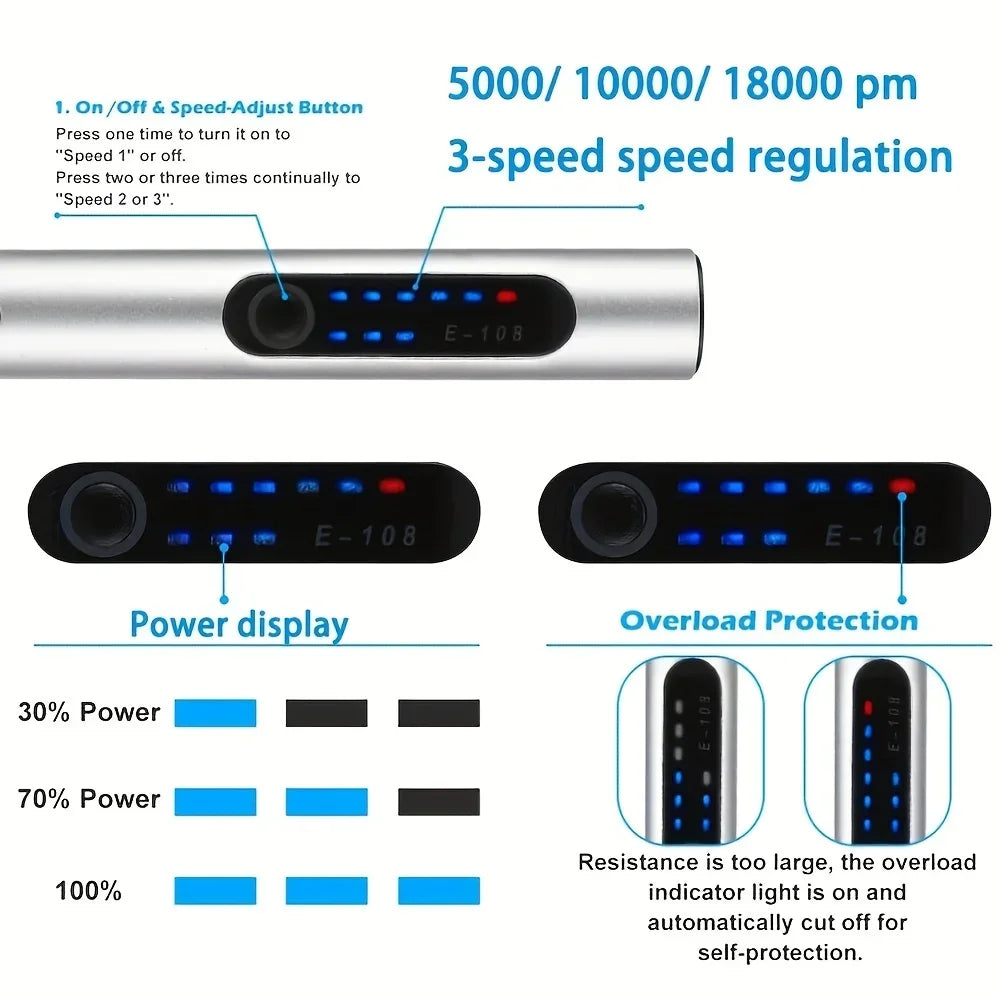 DIY USB Cordless Rotary Tool Kit Engraving