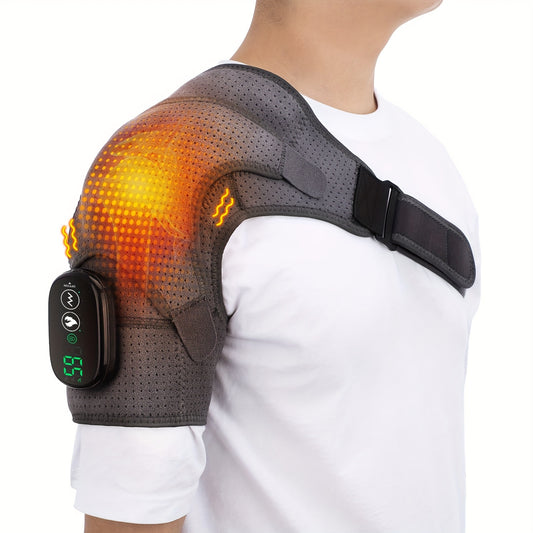 USB Heated Shoulder Massager with LED Display - Clickilix