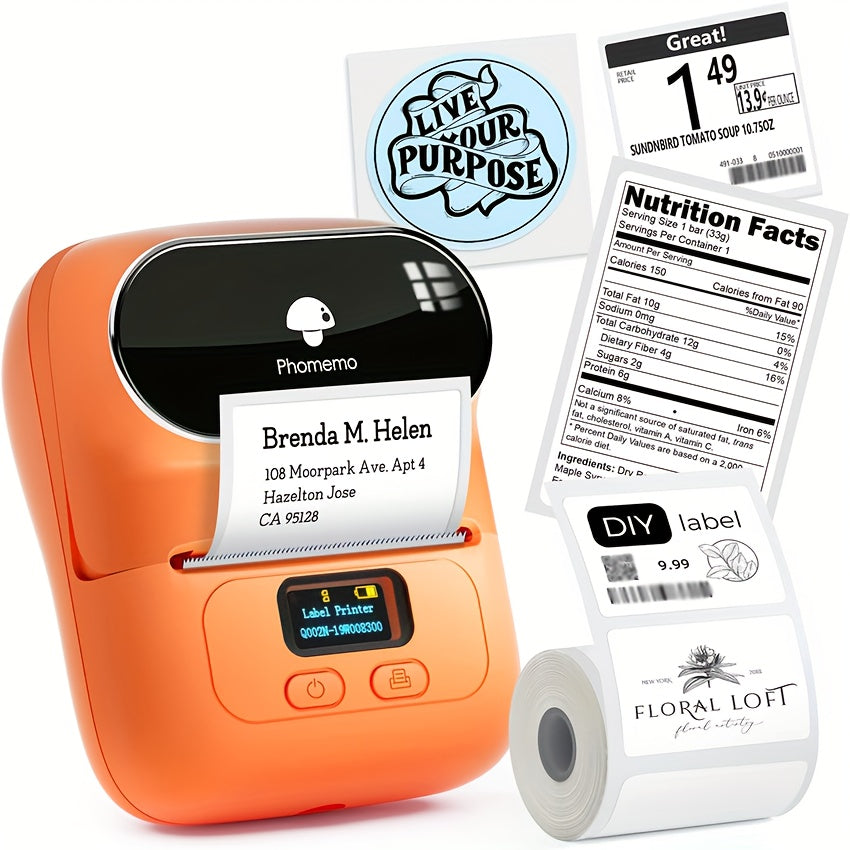 M110 Portable Wireless Thermal Label Maker Printer - Clickilix