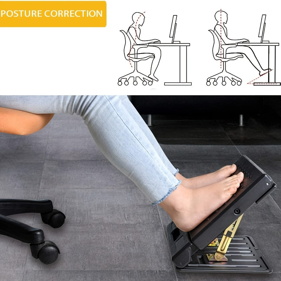 Ergonomic Adjustable Footrest for Office & Home
