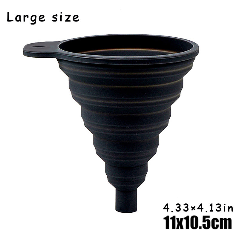 Large Universal Silicone Car Oil Funnel
