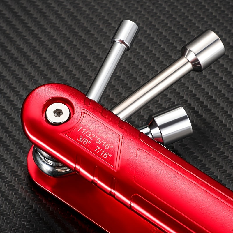 6pcs Mini Folding Hexagon Socket Wrench Set - Clickilix