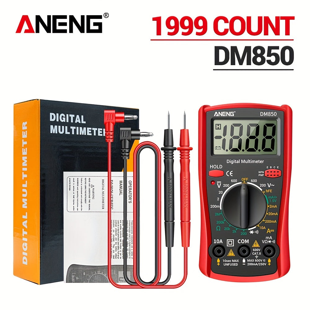 DM850 Digital Multimeter – Auto AC/DC Voltage Tester - Clickilix