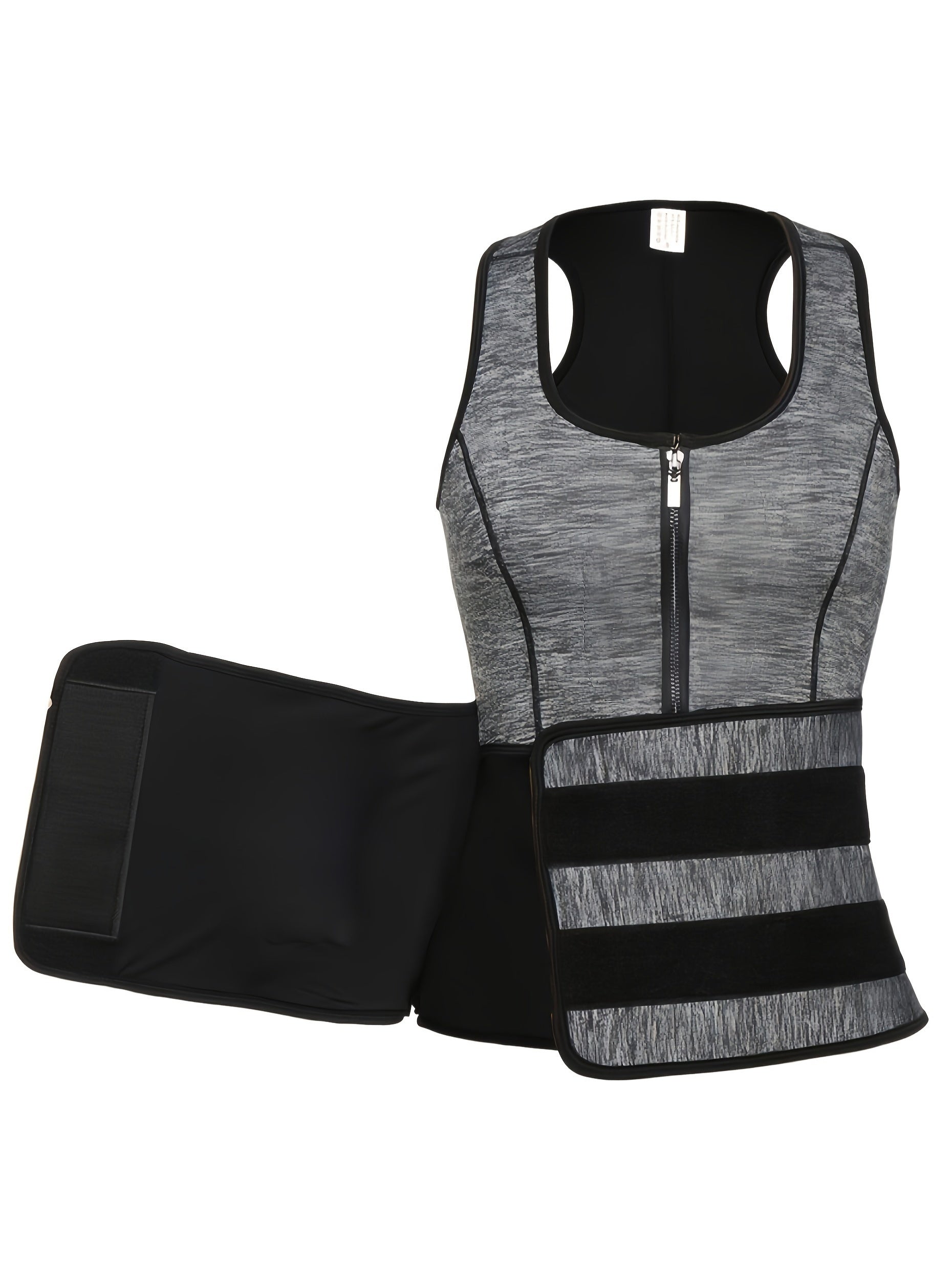 Men’s Compression Tank Top – Adjustable Waist Trainer - Clickilix