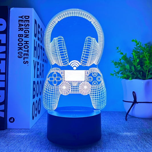 3D Gaming Headset Night Light USB Desk Lamp - Clickilix