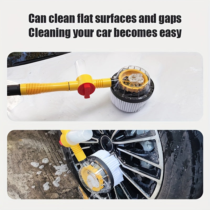 360° Spin Car Wash Brush Kit – Extendable with Spray Nozzle - Clickilix