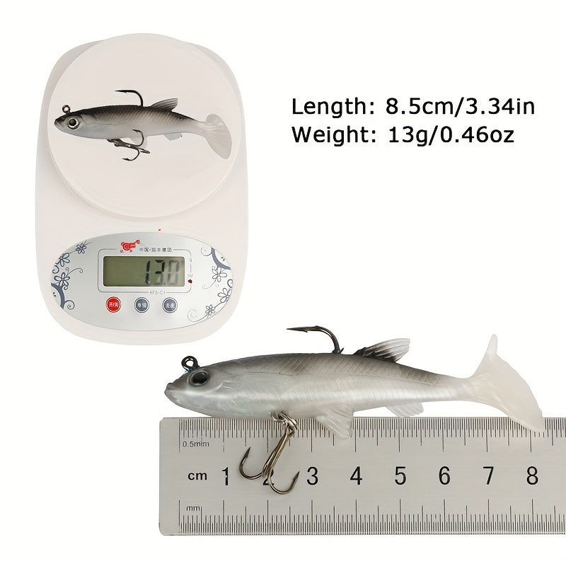 5pcs Soft Fishing Lures with Hooks – 8cm Bait - Clickilix