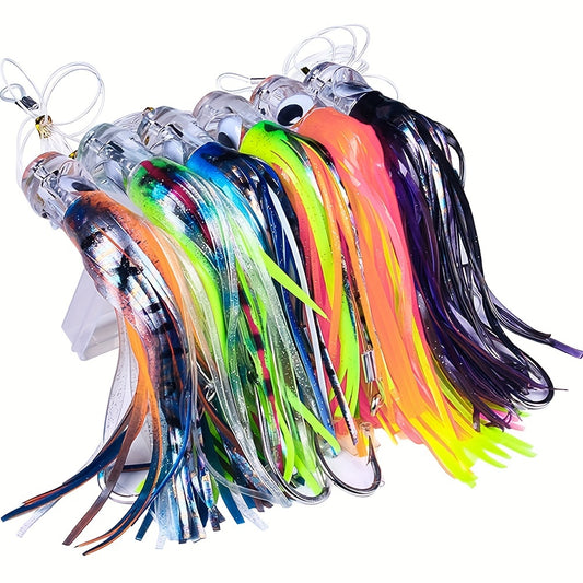 Resin Octopus Skirt Lure – 22cm Deep Sea Trolling Bait - Clickilix