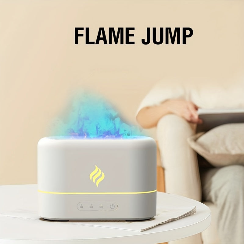7-Color Flame Effect Ultrasonic Aromatherapy Humidifier - Clickilix