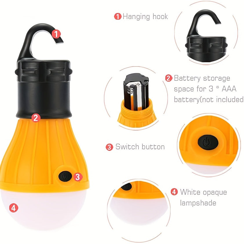 Portable 3LED Outdoor Hook Pendant Light - Clickilix